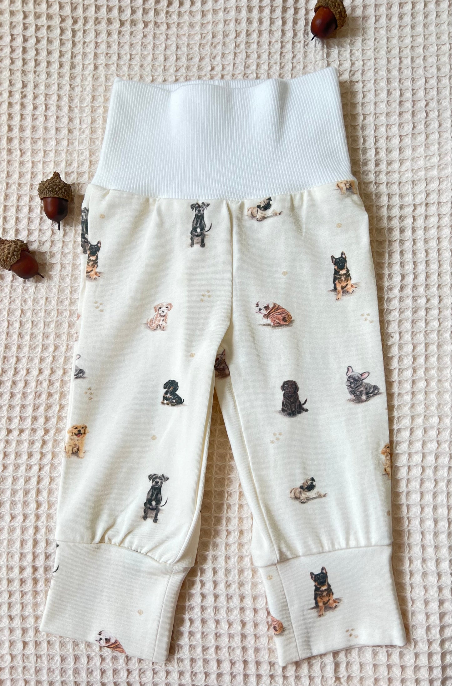 Puppy Print Cotton Pants