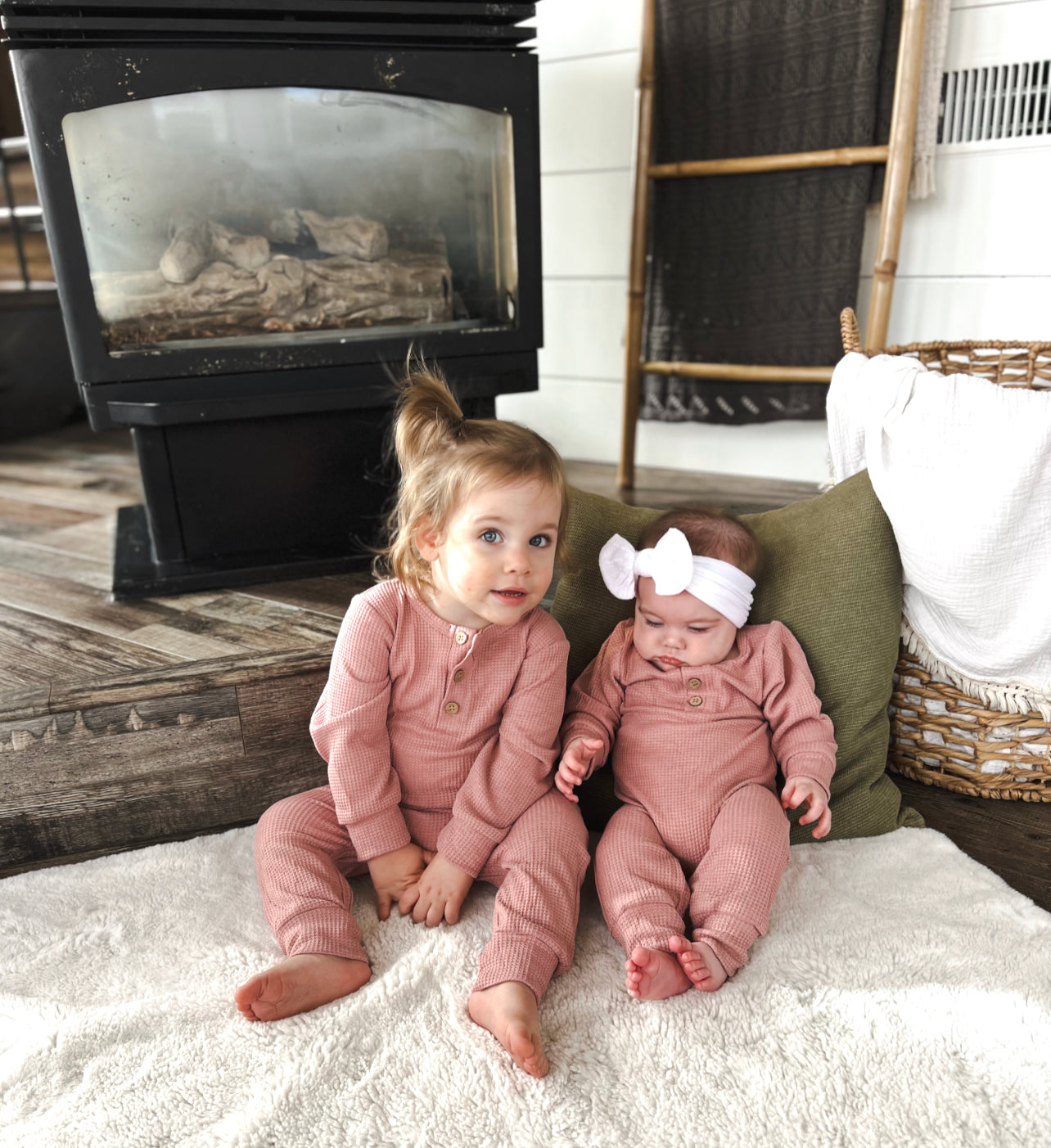 Waffle One Piece-Blush