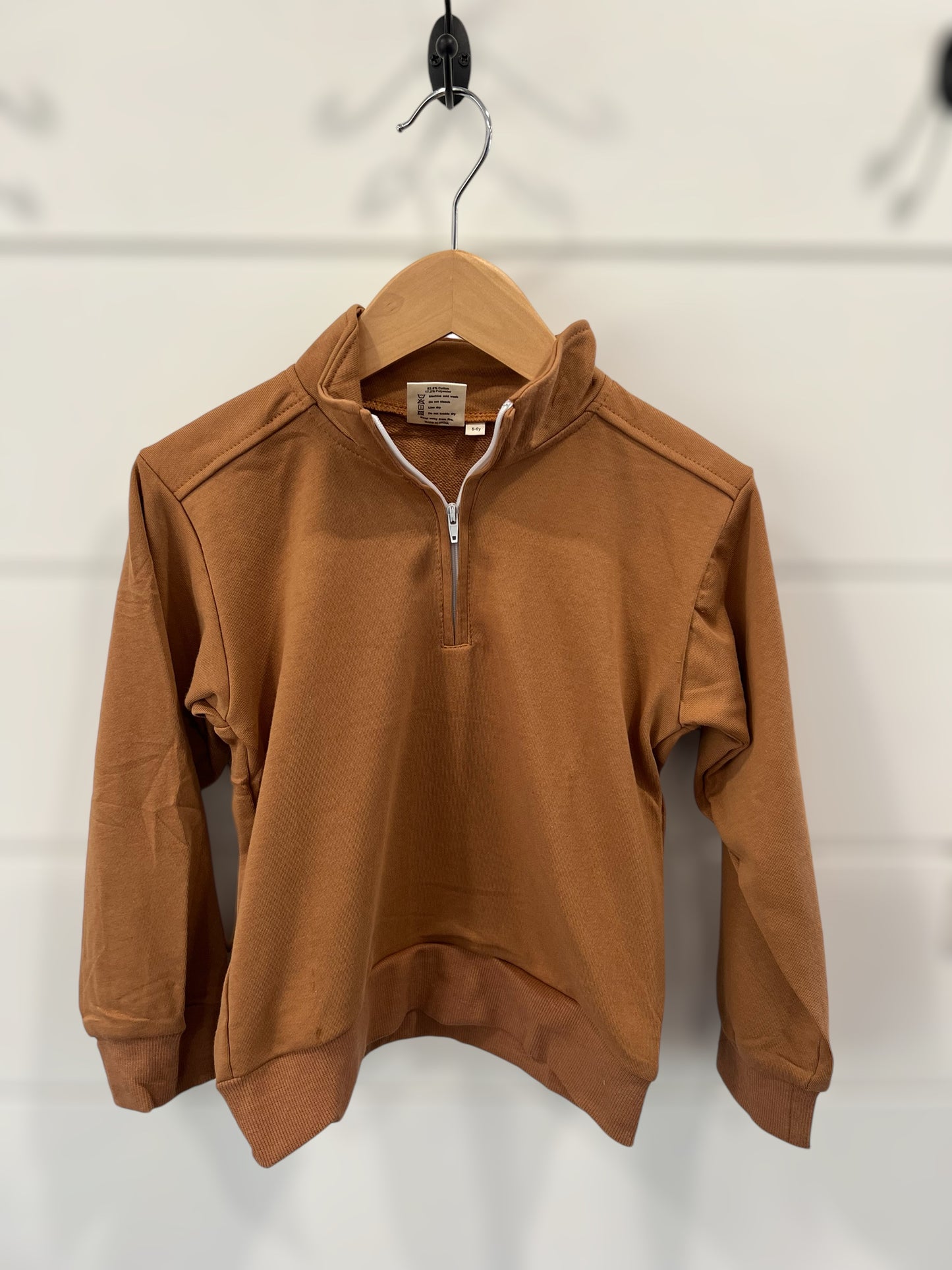 Campfire Quarter-zip-Graham Cracker