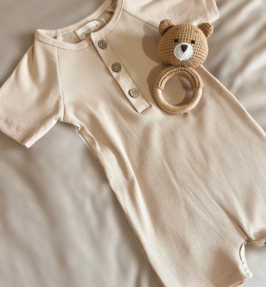 Ribbed Bamboo Neutral One-Piece