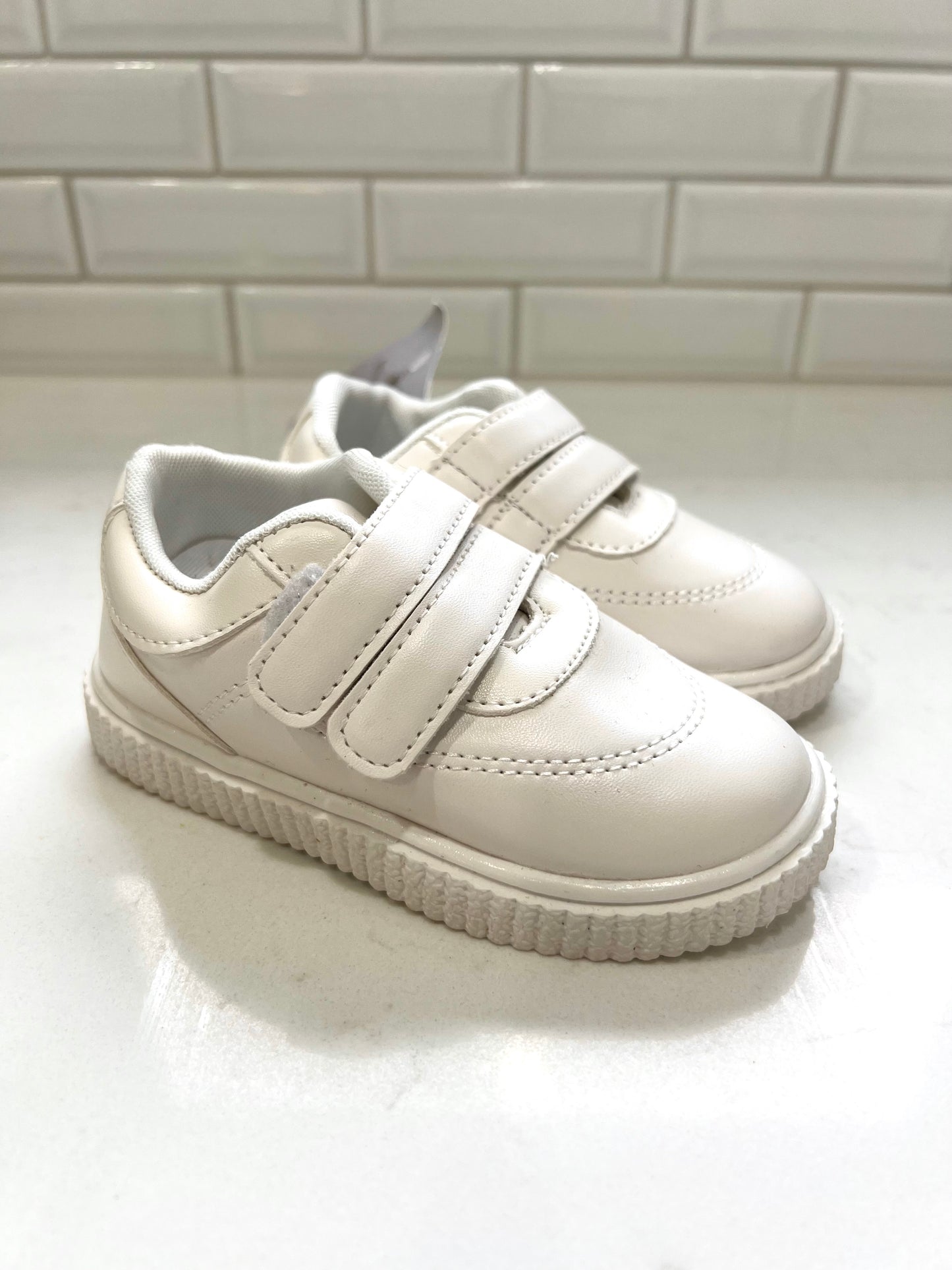 White Velcro Sneakers