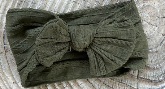 Nylon Headband-Forest Green
