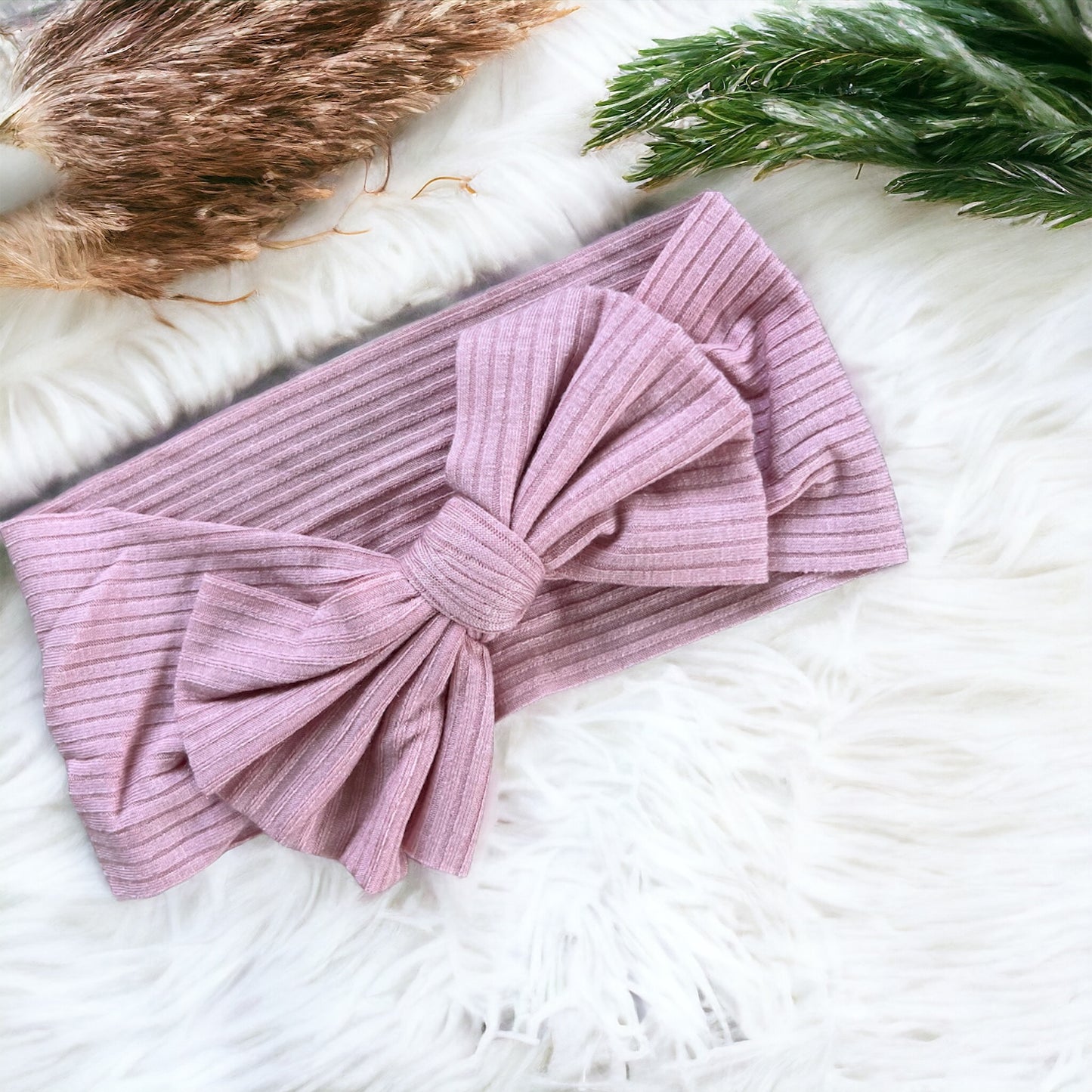 Nylon Headband-Dark Pink