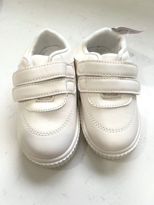 White Velcro Sneakers