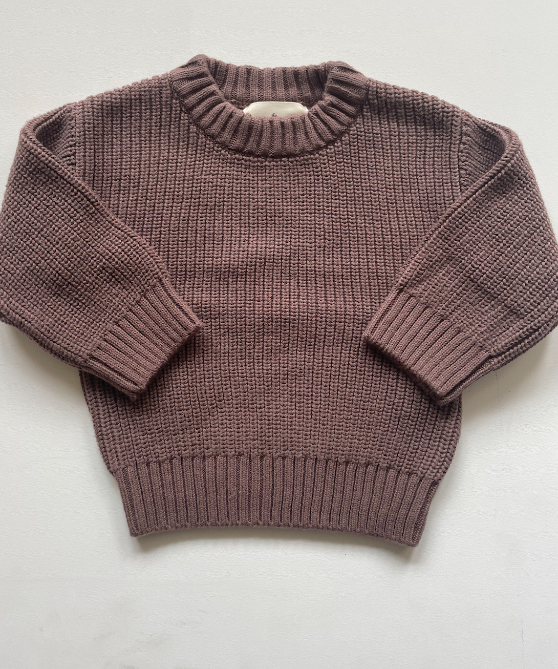Deep Mauve Knit Sweater